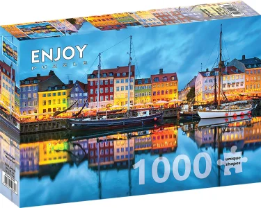 Puzzle Starý kodanský prístav 1000 dielikov