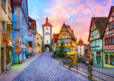 Puzzle Staré město Rothenburg, Německo 1000 dílků