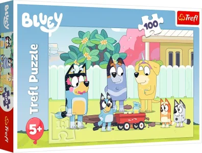 Puzzle Šťastný svět Bluey 100 dílků