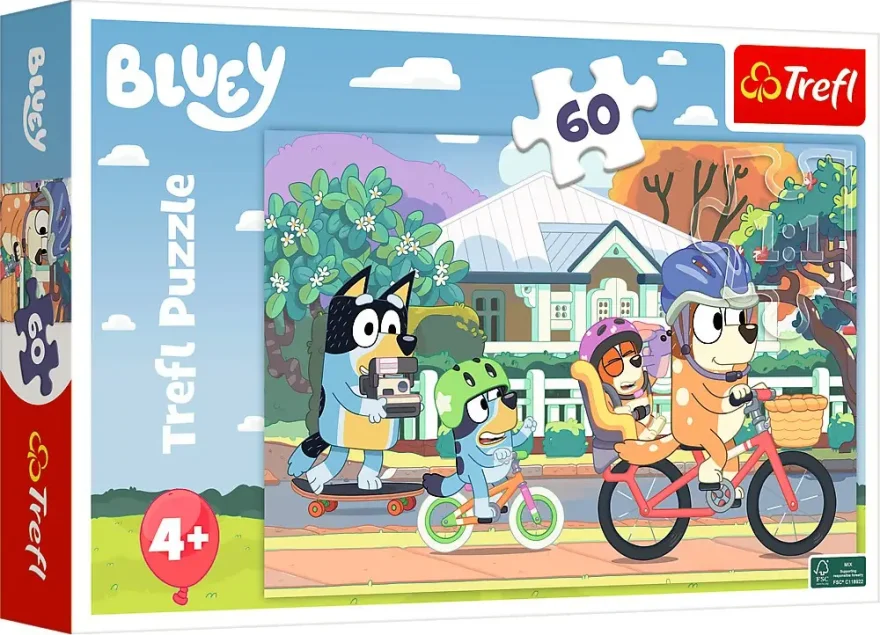 Trefl Puzzle Šťastná Bluey 60 dielikov
