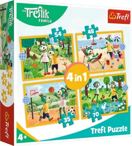 Puzzle Treflíci na dovolené 4v1 (35,48,54,70 dílků)