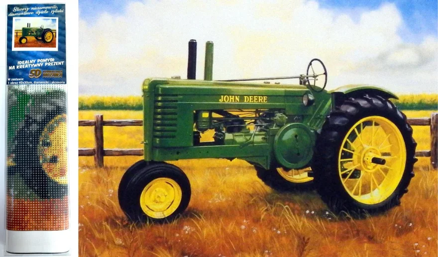 Norimpex Diamantové maľovanie Traktor John Deere 40x30cm