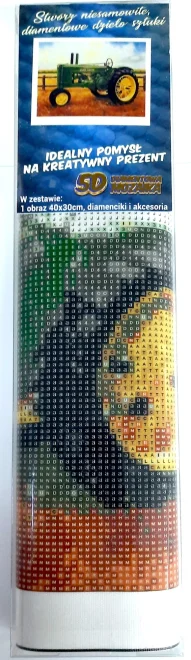 Norimpex Diamantové maľovanie Traktor John Deere 40x30cm