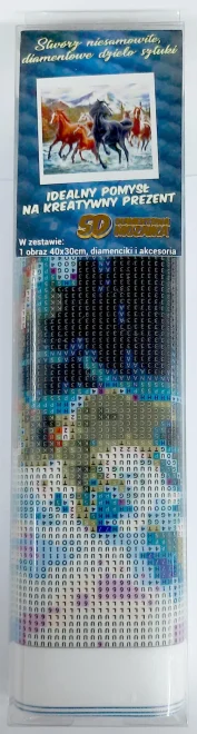 Norimpex Diamantové maľovanie Kone vo vode 40x30cm