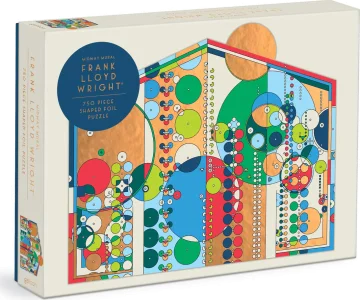 Tvarové puzzle Frank Lloyd Wright: Midway Mural 750 dílků