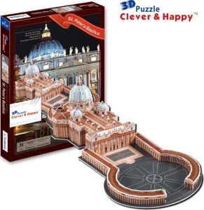 3D puzzle Bazilika Sv. Petra, Vatikán 56 dílků