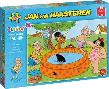 Puzzle JvH Junior 7: Žertíky u bazénu  150 dílků