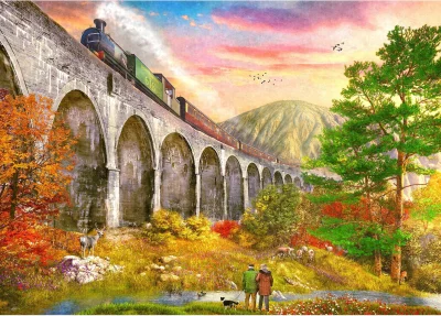 Puzzle Viadukt Glenfinnan 1000 dílků