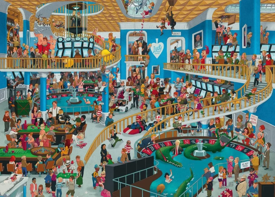 Puzzle Heye 1000 dielikov Triangular Uli Oesterle - Chaotické kasíno