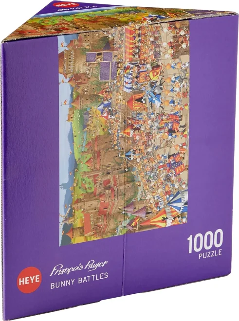 Puzzle Heye 1000 dielikov Triangular Francois Ruyer - Králičie bitky