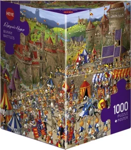 Puzzle Králičí bitvy 1000 dílků