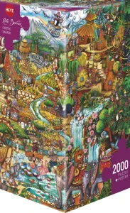 Puzzle Heye 2000 dielikov Triangular Rita Berman - Exotické safari