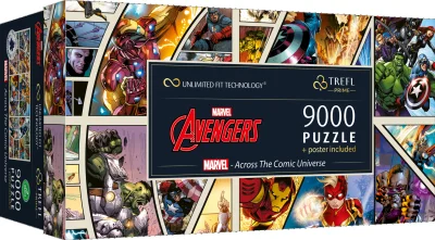 Puzzle UFT Marvel Avengers: Napříč komiksovým vesmírem 9000 dílků