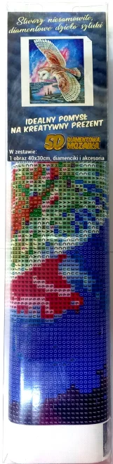 Norimpex Diamantové maľovanie Soví let 40x30cm