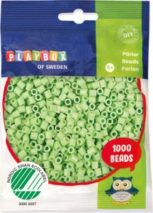 Zažehlovací korálky pastelové - zelené 1000ks