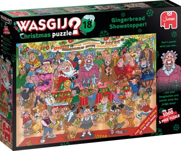 Puzzle WASGIJ Christmas 18: Perníková přehlídka! 2x1000 dílků