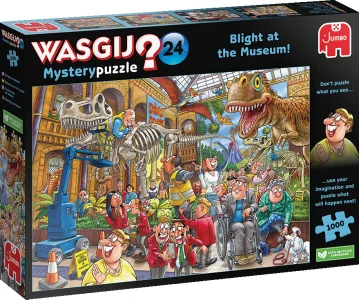 Puzzle WASGIJ Mystery 24: Pohroma v muzeu! 1000 dílků