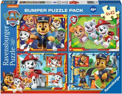 Puzzle sada Ravensburger 4x42 dielikov Tlapková patrola