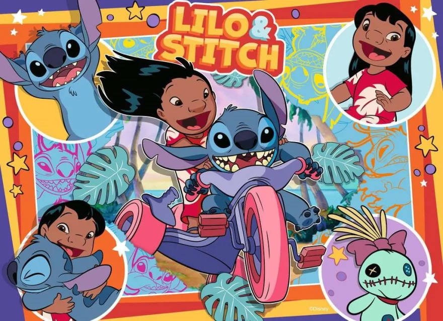 Ravensburger Puzzle Lilo a Stitch 4x100 dielikov