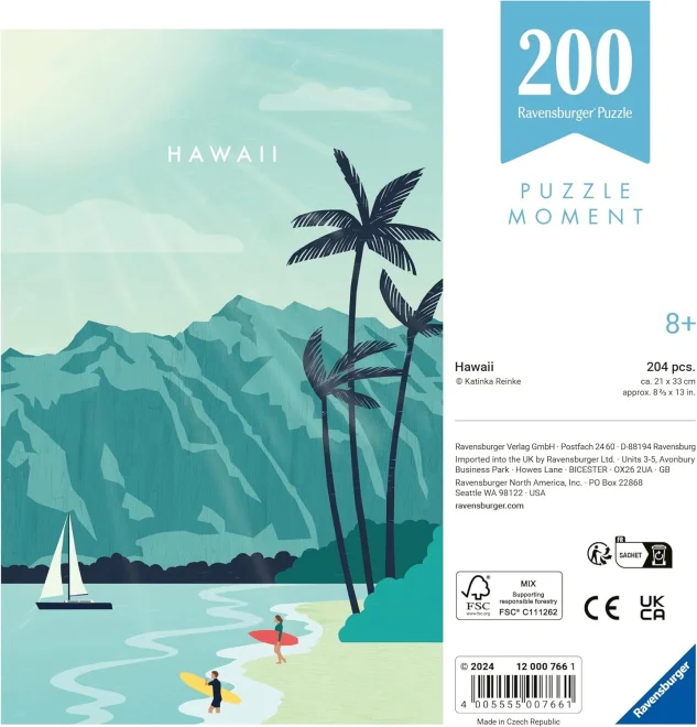 Ravensburger Puzzle Moment: Havaj 200 dielikov