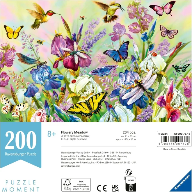 Ravensburger Puzzle Moment: Rozkvitnutá lúka 200 dielikov