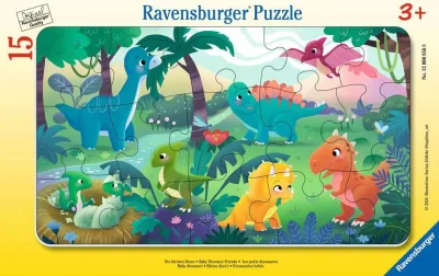 Puzzle Roztomilé dinosaury 15 dielikov