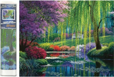 Diamantové malování Léto v parku 40x30cm