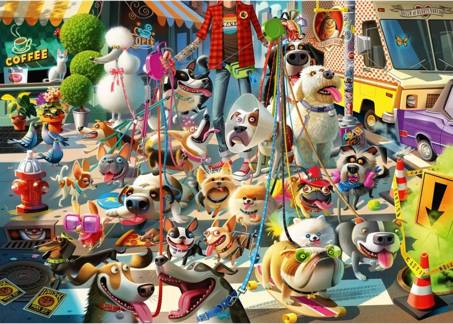 Ravensburger Puzzle Venčenie psov 1000 dielikov