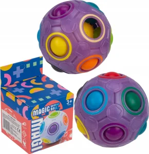 Svítící hlavolam Rainbow Ball - fialový