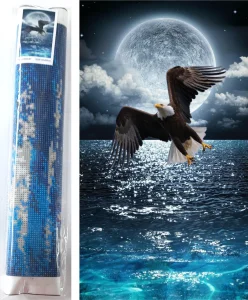 Diamantové malování Noční lovec 80x40cm