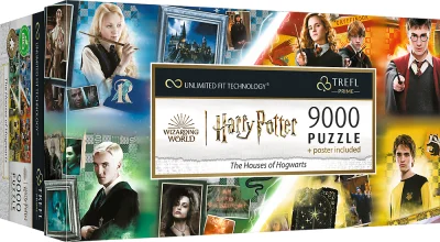 Puzzle UFT Harry Potter: Bradavické koleje 9000 dílků