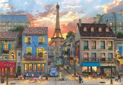 Puzzle Ulice Paříže 1000 dílků