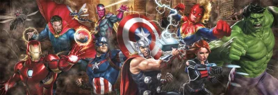 Panoramatické puzzle Avengers 1000 dílků