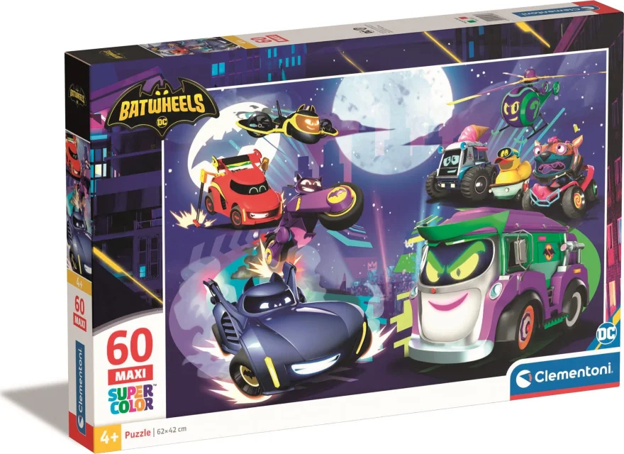 Clementoni Puzzle Batwheels MAXI 60 dielikov