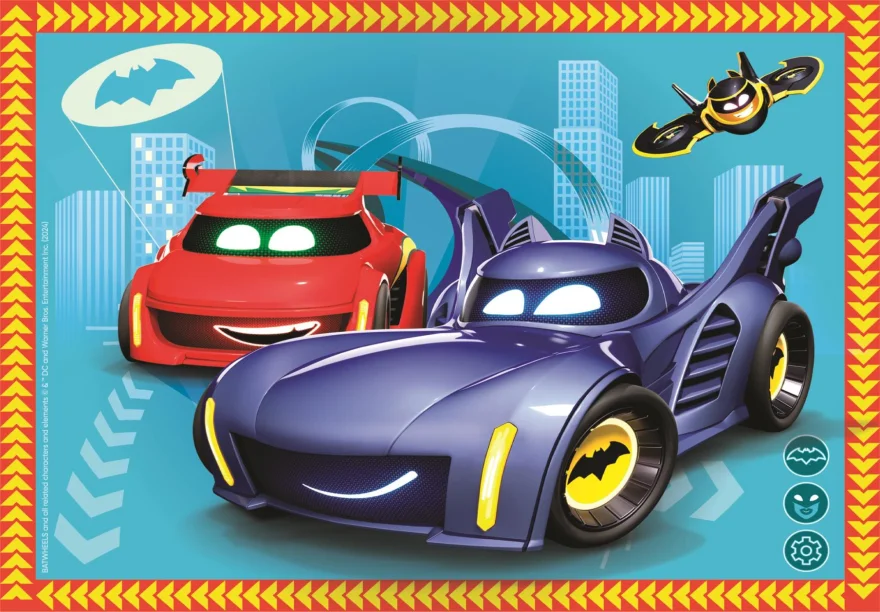 Clementoni Puzzle Batwheels 4v1 (12+16+20+24 dielikov)