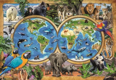 Puzzle Úžasný svět zvířat 300 dílků