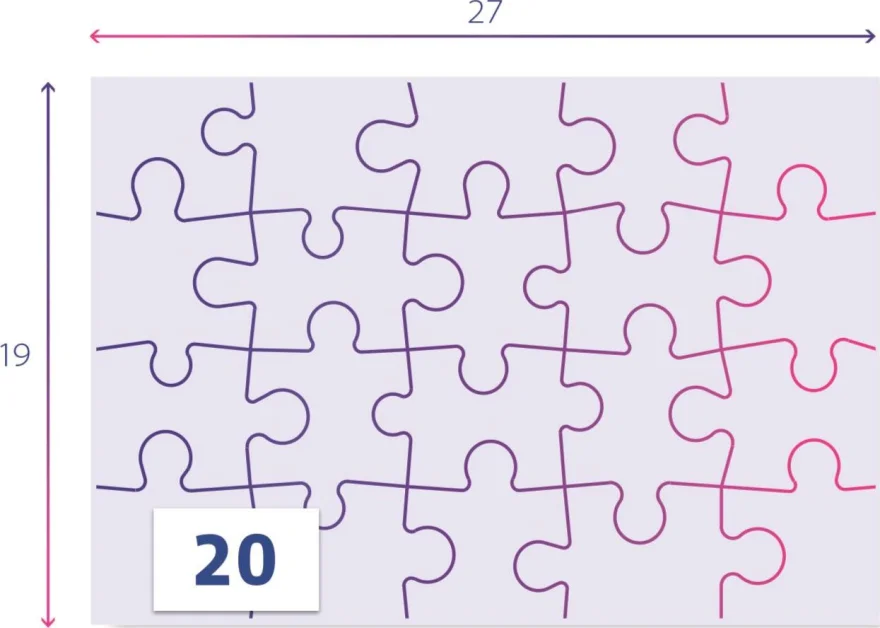 Clementoni Puzzle Stitch 2x20 dielikov