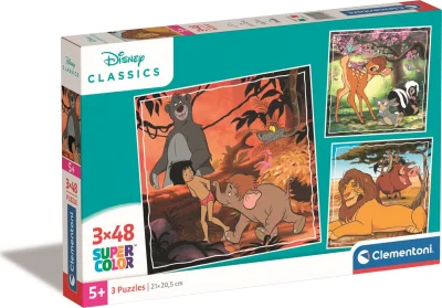 Puzzle Disney klasika 3x48 dílků
