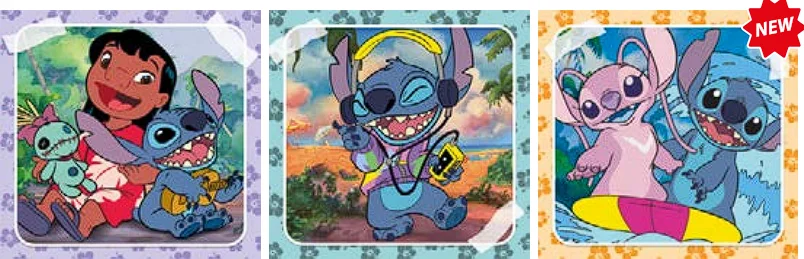 Clementoni Puzzle Stitch 3x48 dielikov