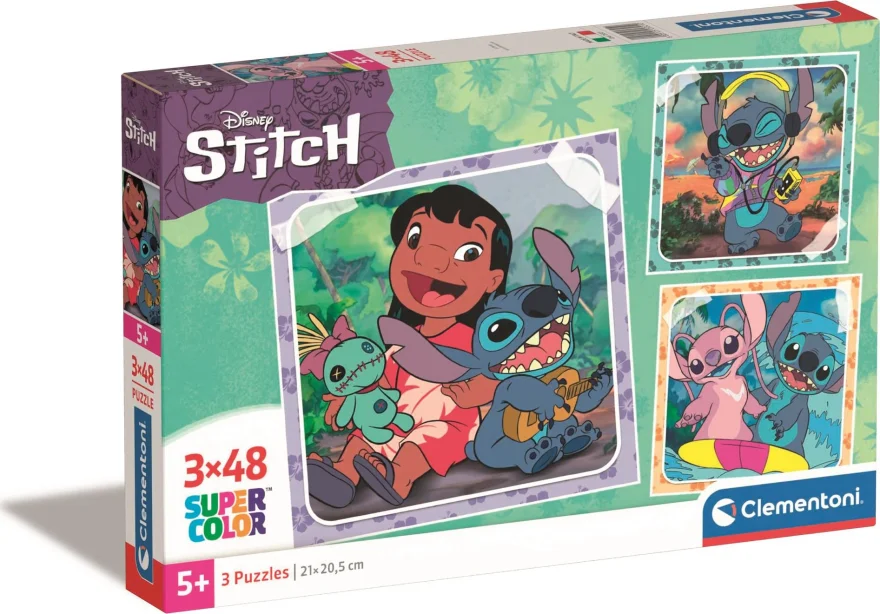 Clementoni Puzzle Stitch 3x48 dielikov