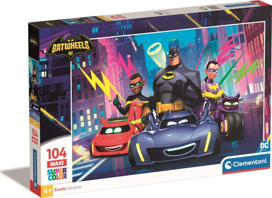 Clementoni Puzzle Batwheels MAXI 104 dielikov