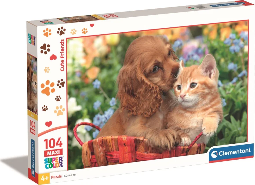 Clementoni Puzzle Roztomilí kamarádi MAXI 104 dielikov