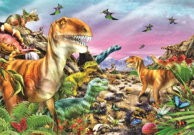 Puzzle Země dinosaurů 104 dílků