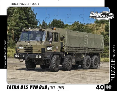 Puzzle TRUCK č.32 Tatra 815 VVN 8x8 (1982 - 1997) 40 dílků