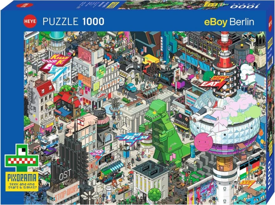Puzzle Heye 1000 dielikov eBoy - Pixorama: Berlín