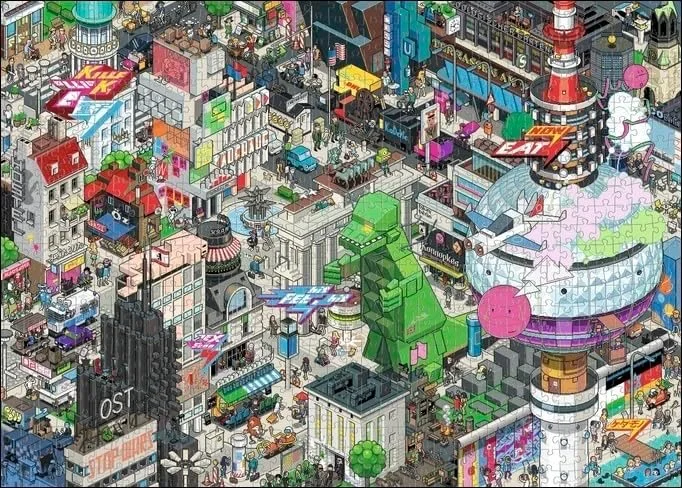Puzzle Heye 1000 dielikov eBoy - Pixorama: Berlín