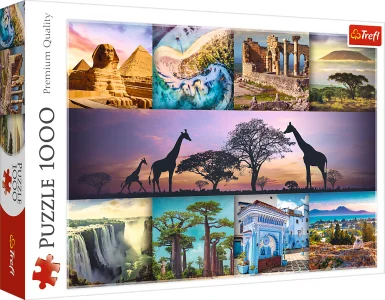 Puzzle Koláž, Afrika 1000 dílků
