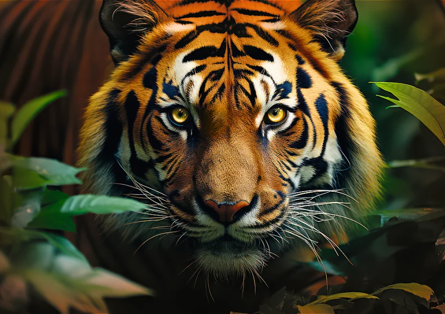 Trefl Puzzle Divoký tiger 1000 dielikov