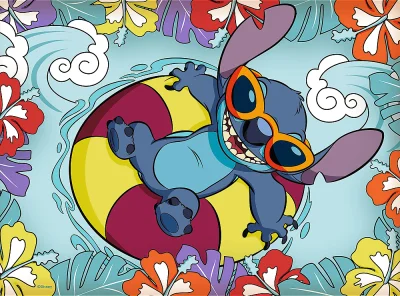 Puzzle Lilo&Stitch: Na prázdninách 30 dílků