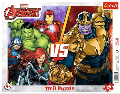 Puzzle Nepřemožitelný tým Avengers 25 dílků